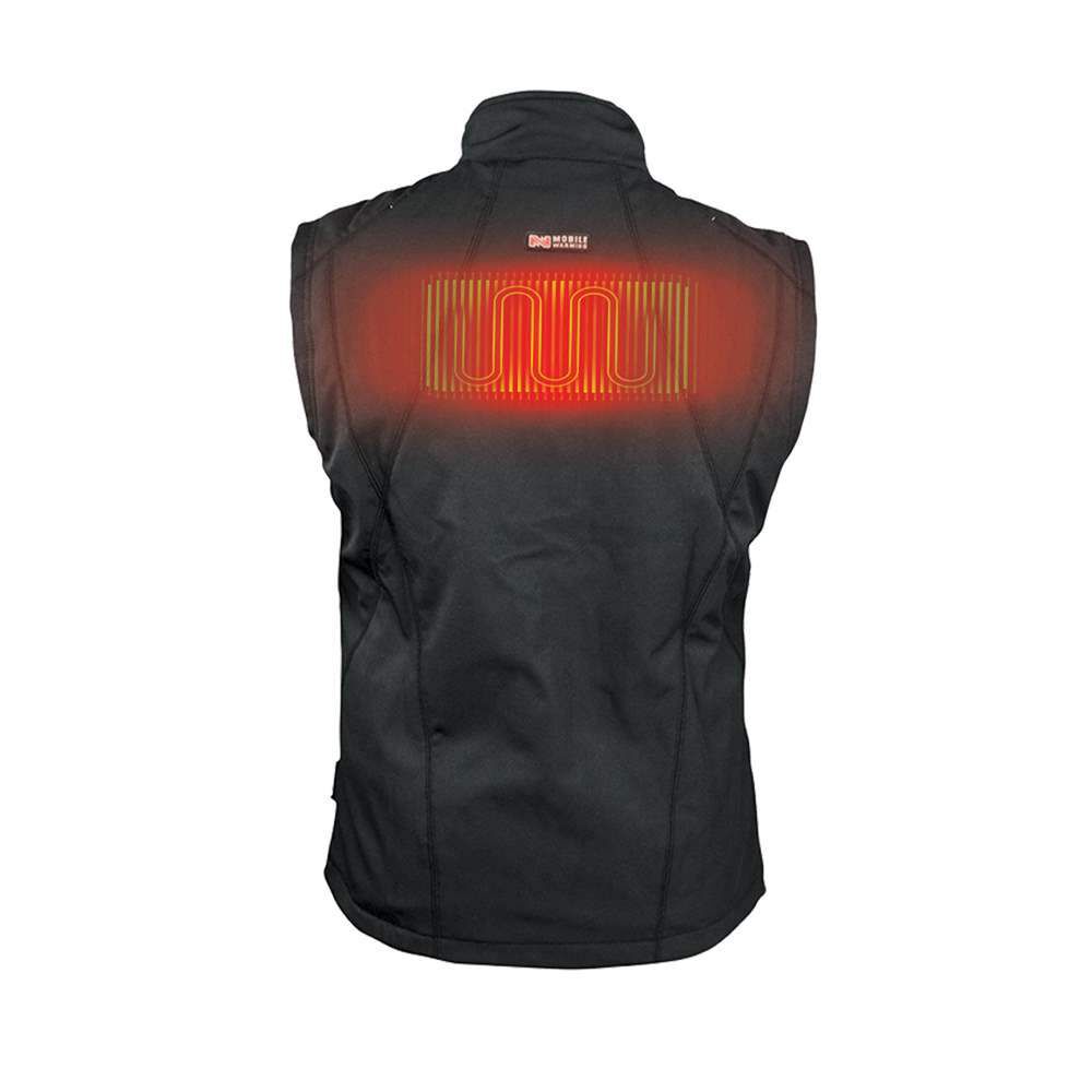 12V Dual Power Heated Vest Mens Black MWJ19M24-01