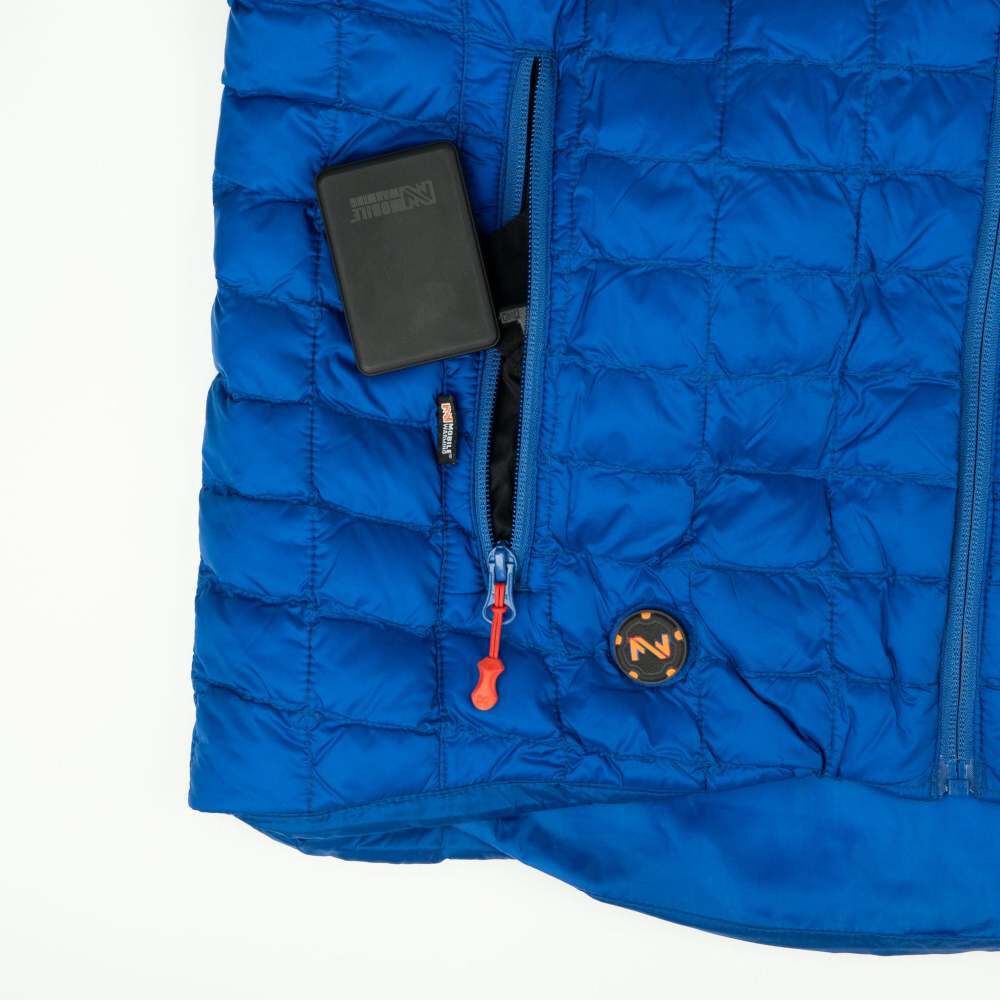 Warming 7.4V Backcountry Heated Jacket Mens Buffalo Blue Medium MWMJ04540323