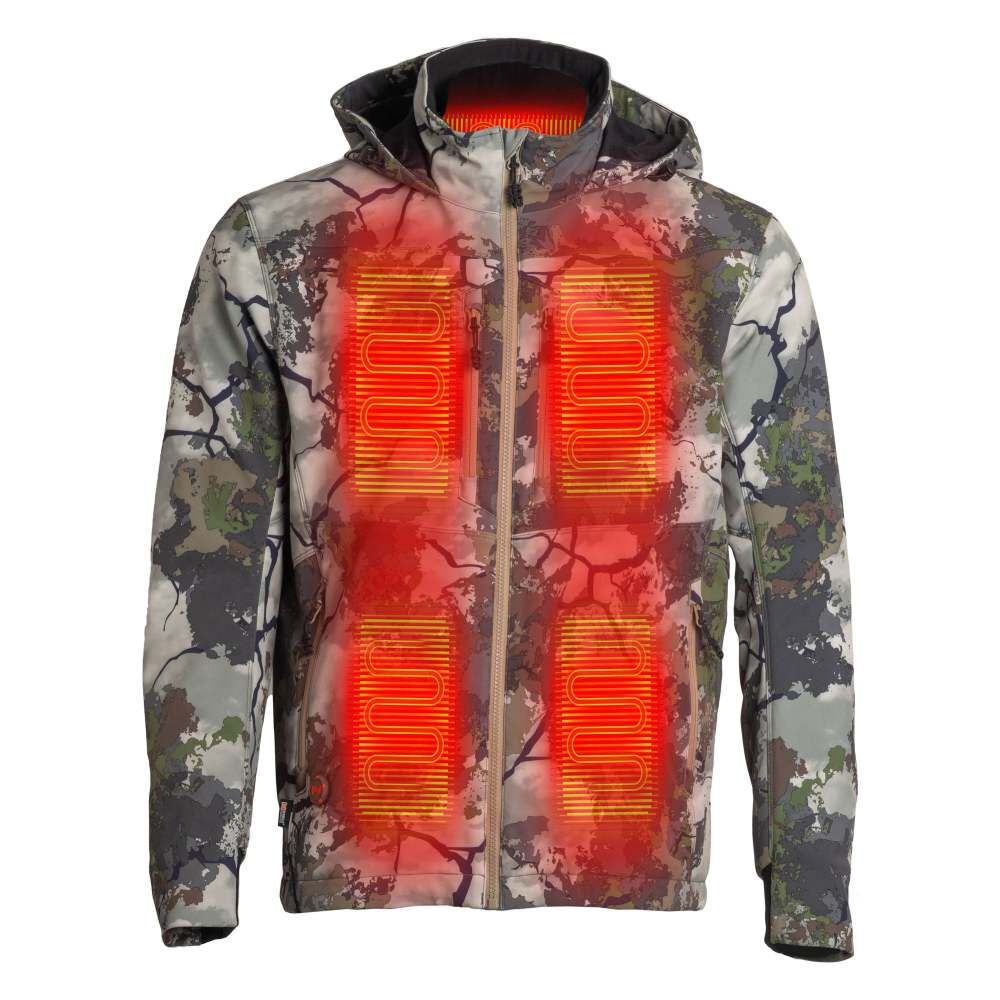 Warming 7.4V KCX Terrain Heated Jacket Mens Camo X-Large MWMJ44450523