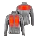 Warming Backcountry Heated Jacket Men's 7.4 Volt Slate 3X MWMJ04320720