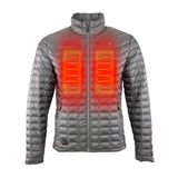 Warming Backcountry Heated Jacket Men's 7.4 Volt Slate Large MWMJ04320420
