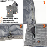 Warming Backcountry Vest Mens 7.4V Slate 2X MWMV04320620