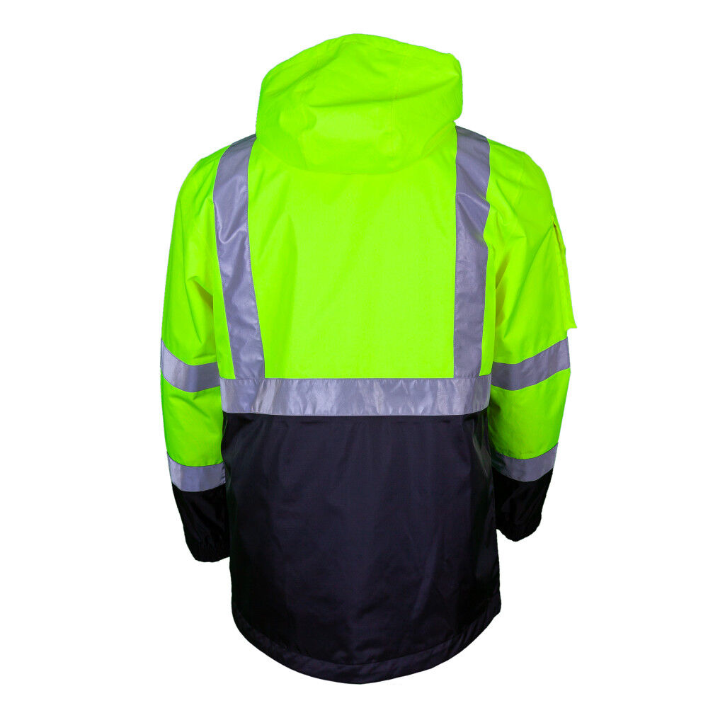 7.4V Bluetooth Fieldsheer Heated Rain Jacket Mens Hi-Vis Lime MWMJ16100