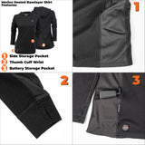 Warming Merino Heated Baselayer Shirt Womens 7.4V Black XL MWWT14010521