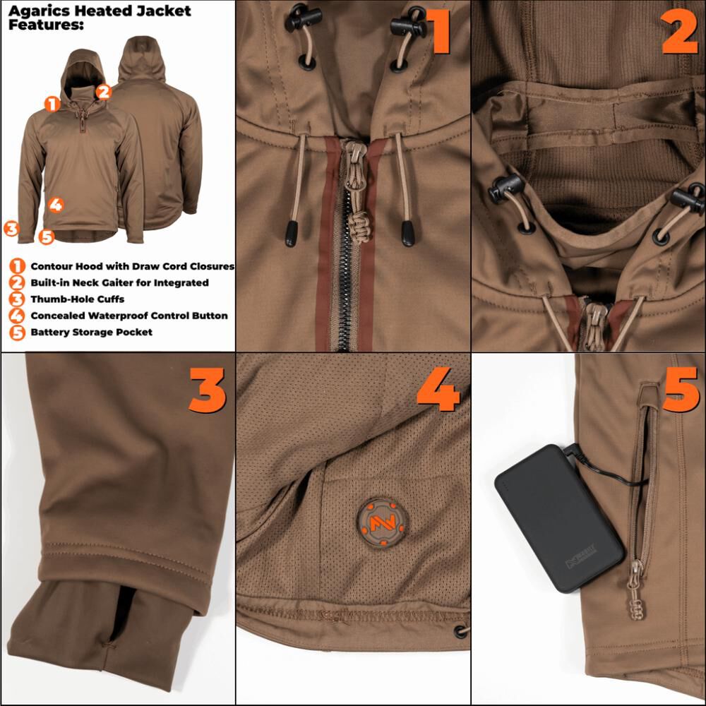 Warming Morel Agarics Pullover Jacket Mens 3X MWMJ30340721