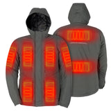 Warming Pinnacle Parka Heated Jacket Men's 12 Volt Thyme Large MWMJ13270420