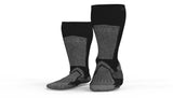 Warming Pro Compression Heated Socks Unisex Dark Gray Large MWUS12220421