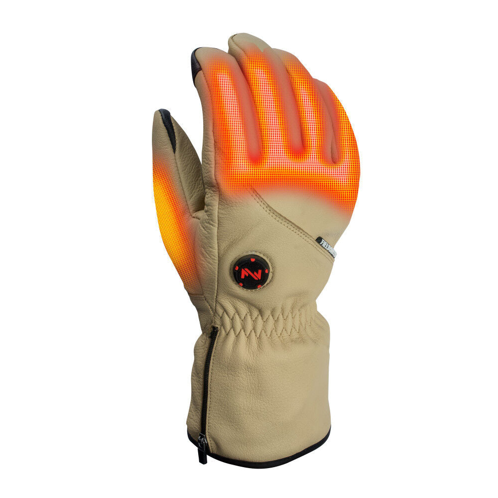 Warming Ranger Heated Work Gloves Unisex 7.4 Volt Light Tan XS MWUG09180120