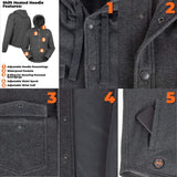 Shift Jacket Mens Gray MWMJ19220