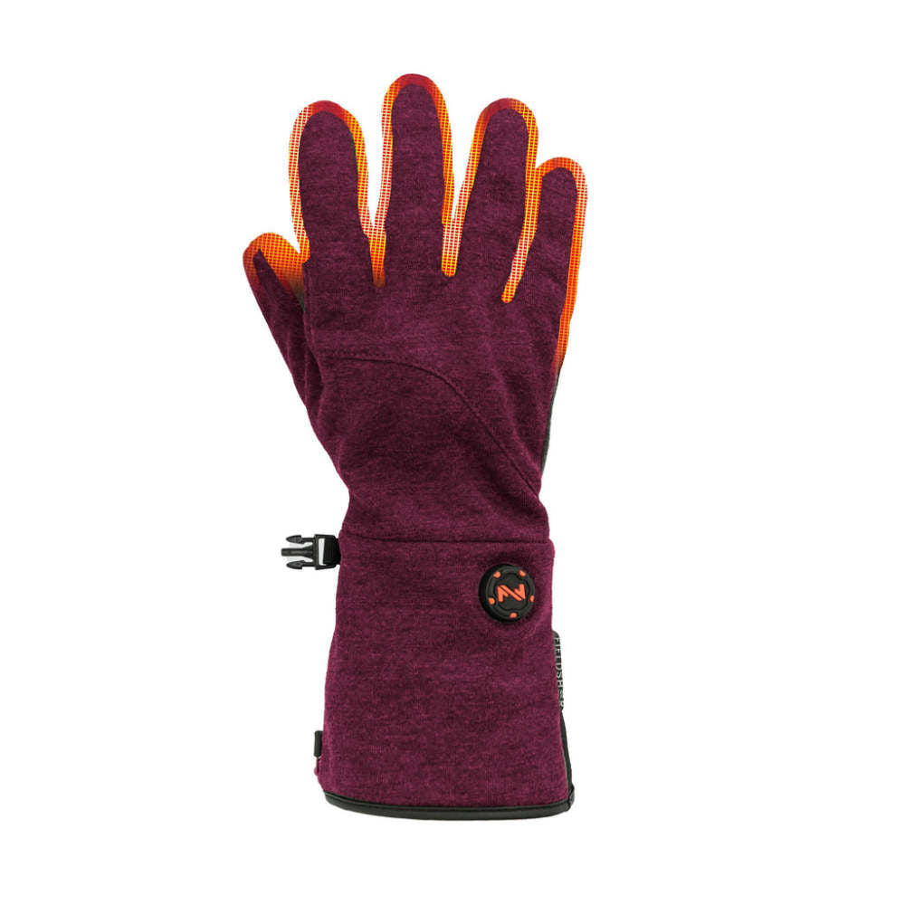 Warming Thermal Heated Glove Womens Burgundy Large MWUG20310421