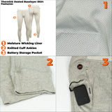 Warming Thermick Baselayer Pant Mens 7.4V Gray Medium MWMP20240321