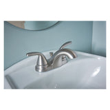 Adler Bathroom Faucet 4in Brushed Nickel Two Handle 84603SRN
