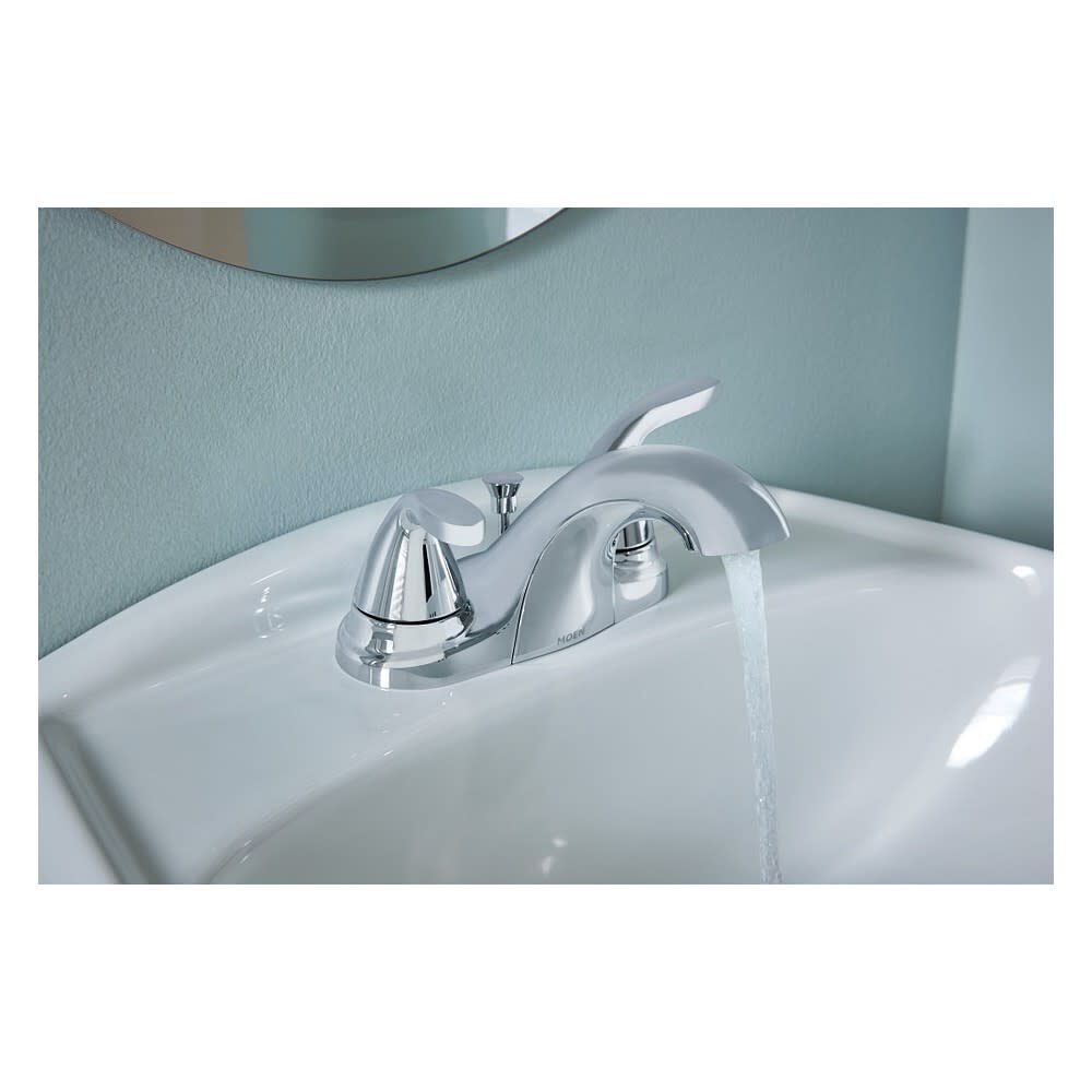 Adler Bathroom Faucet 4in Centerset 2 Handle Chrome LowArc 84603