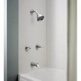 Adler Tub/Shower Faucet 4in Spray Head Chrome 2 Handle 82602