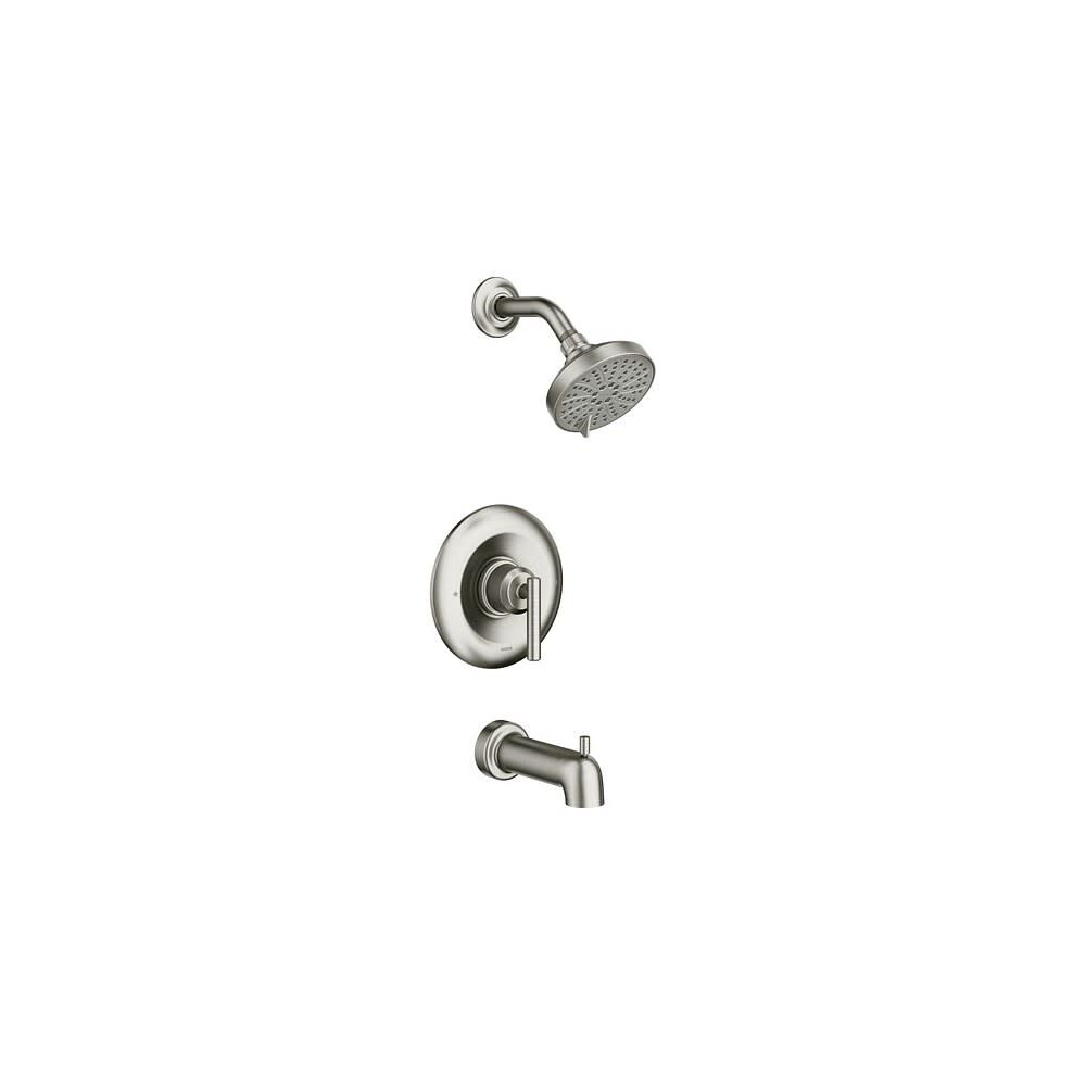 Gibson Tub/Shower Faucet Spot Resist Nickel 4.5in 1 Handle 82228SRN