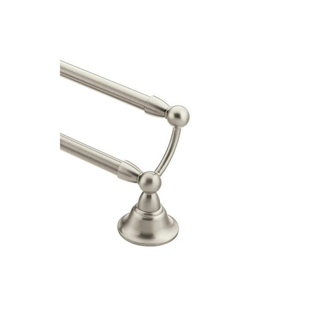 Sage Double Towel Bar Brushed Nickel Brass 24in DN6822BN