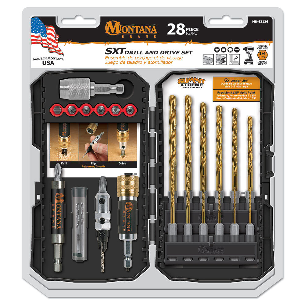 Titanium Coated Wood/Metal Drill & Drive Set 28pc MB-63126