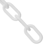 2 in. (#8 51mm) x 100 ft. White Plastic Barrier Chain 50001-100