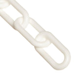 Chain 2 in. (#8 51mm) x 50 ft. White Plastic Barrier Chain 50001-50