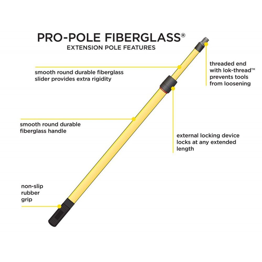 ProtoPole 4.1 to 7.5 ft Fiberglass Extension Pole 6248