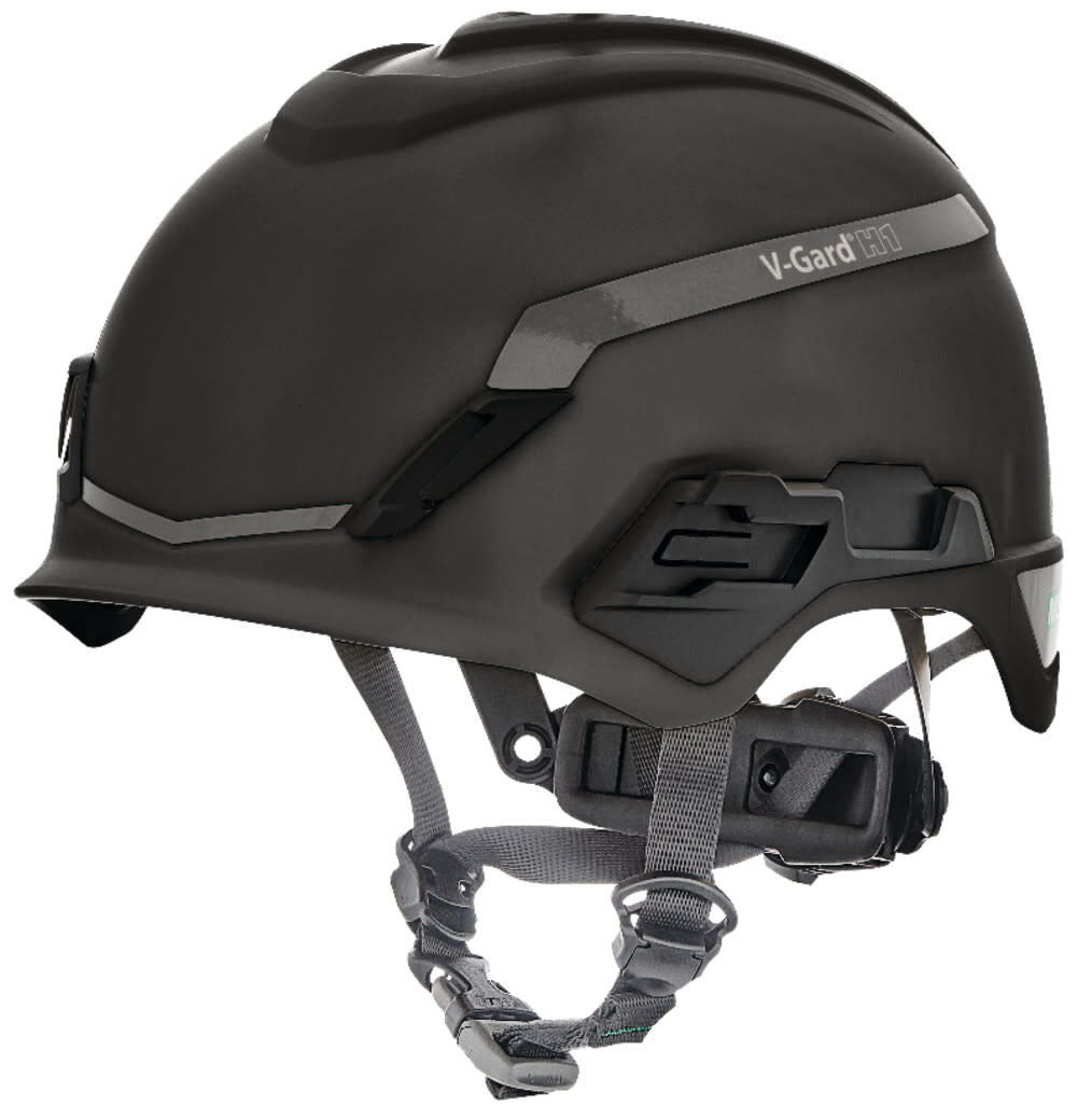 V Gard H1 Safety Helmet Novent Black Fas Trac III Pivot 10194798