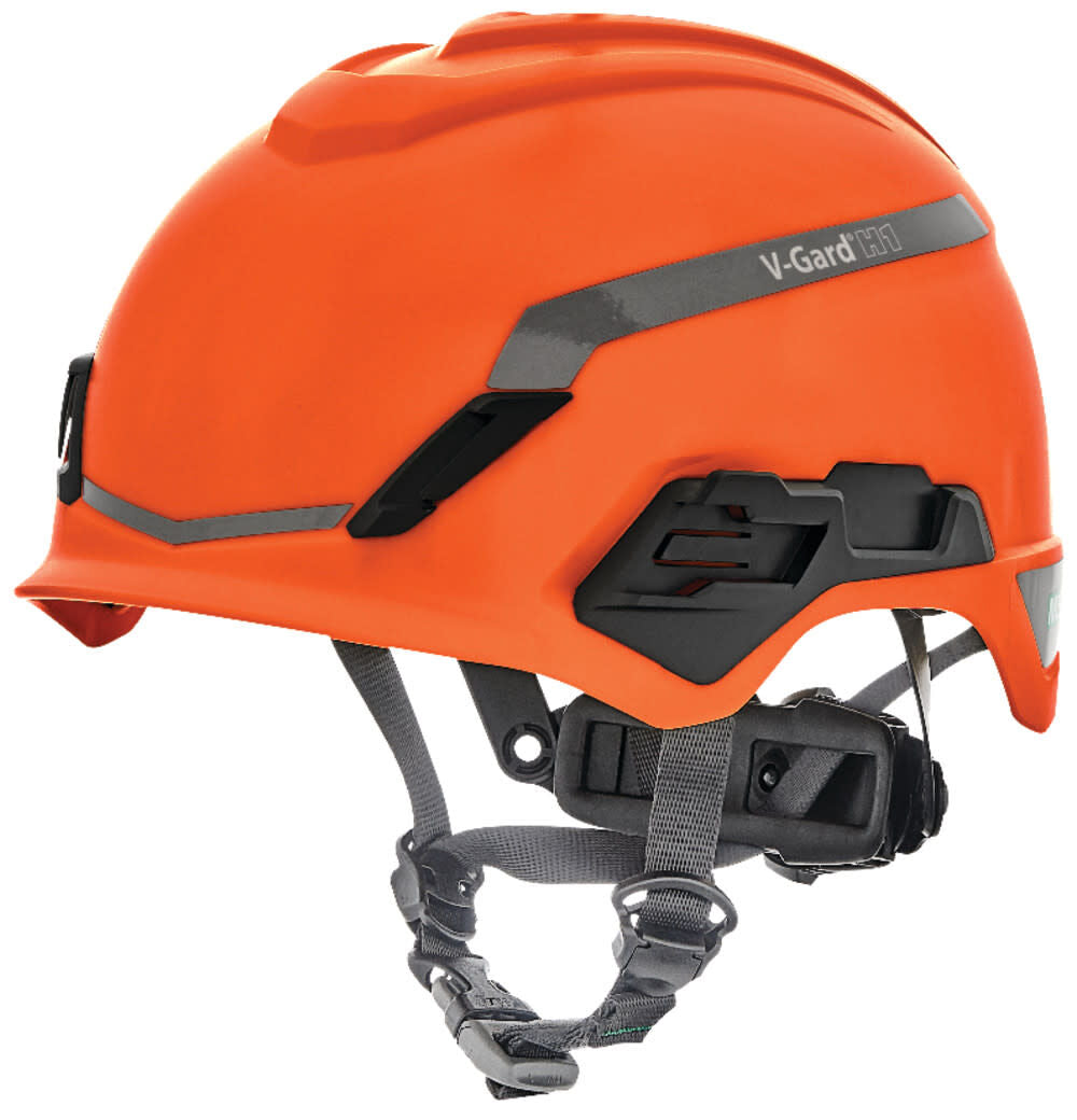 V Gard H1 Safety Helmet Novent Orange Fas Trac III III 10194797