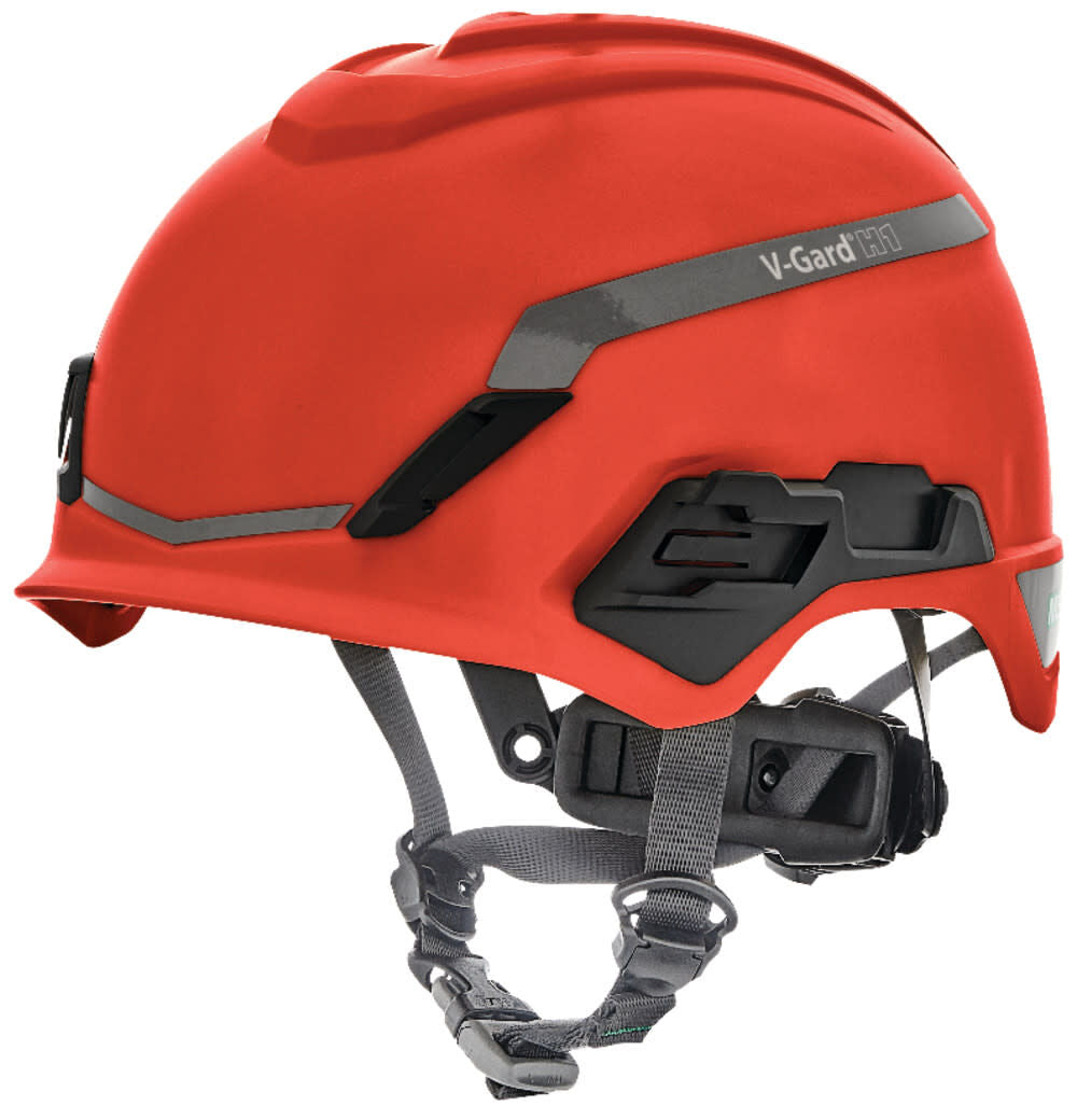 V Gard H1 Safety Helmet Novent Red Fas Trac III Pivot 10194792