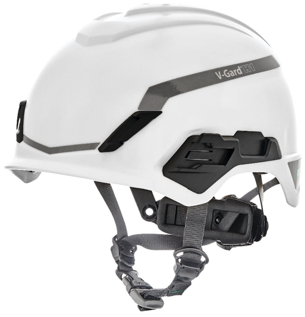 V Gard H1 Safety Helmet Novent White Fas Trac III Pivot 10194791