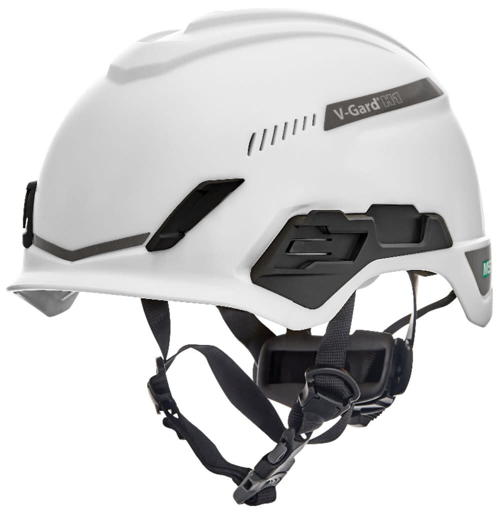 V Gard H1 Safety Helmet Trivent White Fas Trac III Pivot 10194783