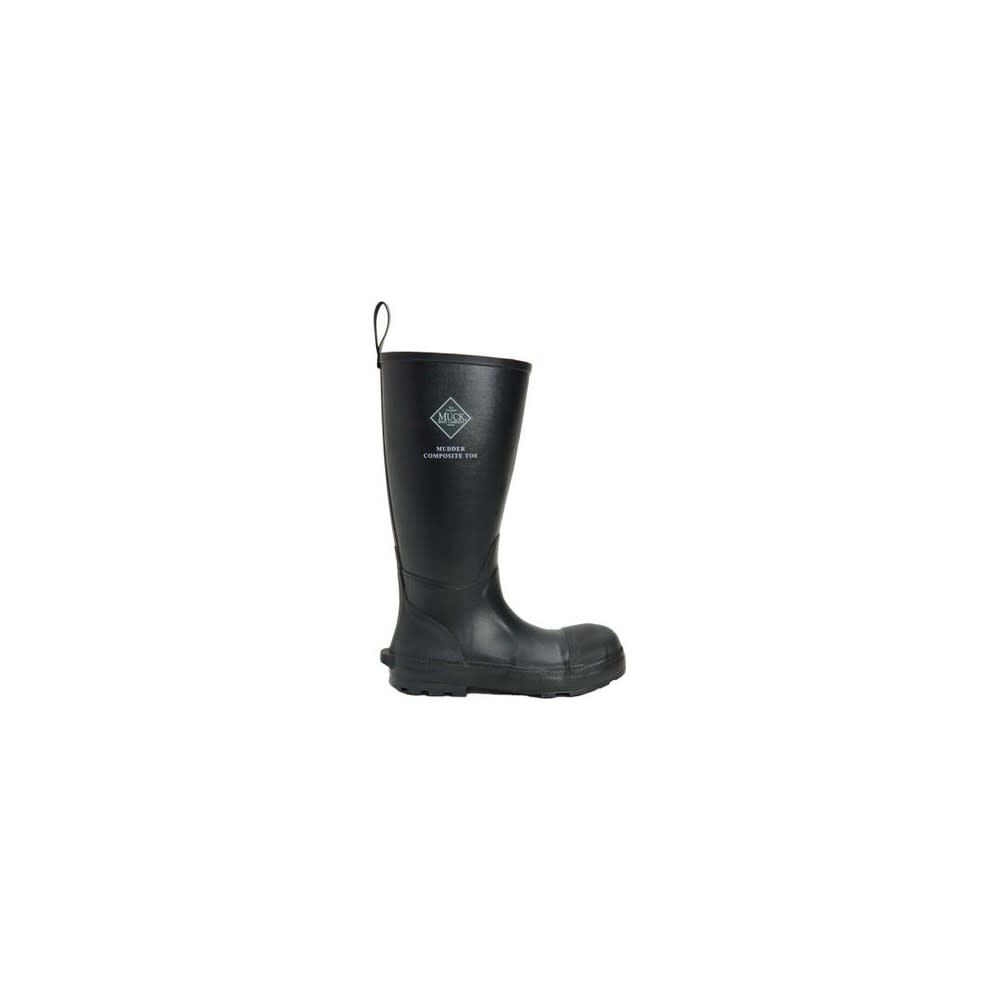 Boots Black Size 8 Mens Mudder Tall Comp Toe Boot MUD000C M 080