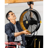 18 in Ceiling Mounted Garage Fan with Remote 3000 Cfm 52006