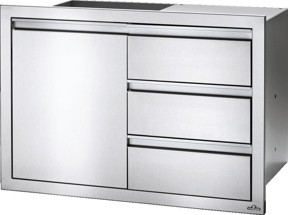 36in X 24in Single Door & Triple Drawer Combo BI-3624-1D3DR