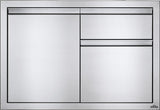 36in X 24in Single Door & Waste Bin Drawer BI-3624-1D1W