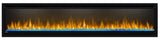 Alluravision 74 Deep Depth Electric Fireplace NEFL74CHD-1