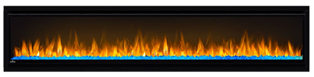 Alluravision 74 Slimline Electric Fireplace NEFL74CHS-1