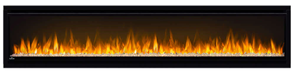 Alluravision 74 Slimline Electric Fireplace NEFL74CHS-1