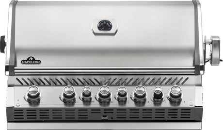 Built-in Prestige PRO 665 Natural Gas Grill Head with Infrared Rear Burner Stainless Steel BIPRO665RBNSS-3