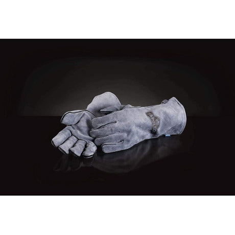 Genuine Grey Cowhide Leather BBQ Gloves 62147