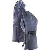 Genuine Grey Cowhide Leather BBQ Gloves 62147