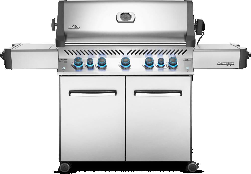 Prestige 665 Natural Gas Grill with Infrared Side and Rear Burners Stainless Steel P665RSIBNSS