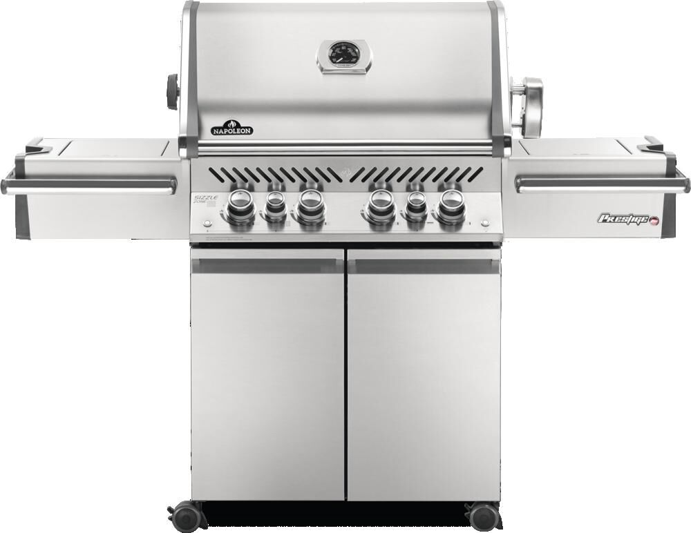 Prestige PRO 500 Natural Gas Grill with Infrared Rear and Side Burners Stainless Steel PRO500RSIBNSS-3