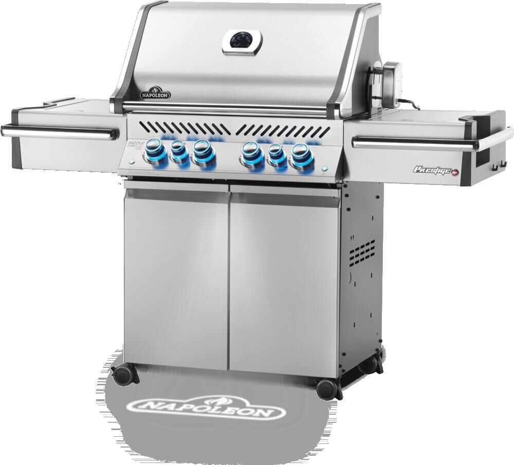 Prestige PRO 500 Natural Gas Grill with Infrared Rear and Side Burners Stainless Steel PRO500RSIBNSS-3