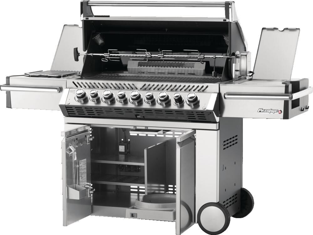 Prestige PRO 665 Propane Gas Grill with Infrared Rear and Side Burners Stainless Steel PRO665RSIBPSS-3