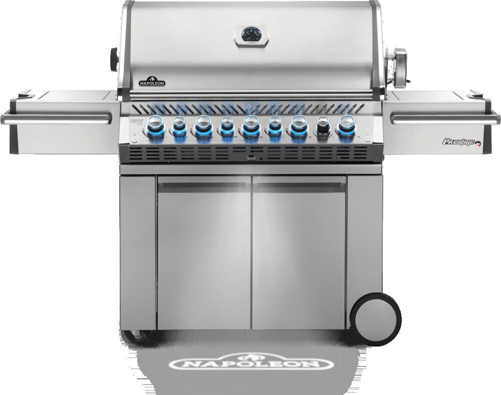 Prestige PRO 665 Propane Gas Grill with Infrared Rear and Side Burners Stainless Steel PRO665RSIBPSS-3