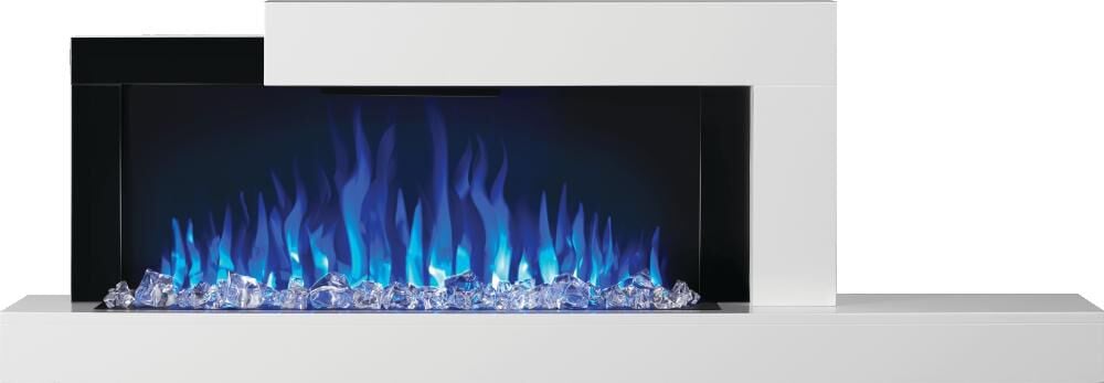 Stylus Wallmount Electric Fireplace with Shelf NEFP32-5019W