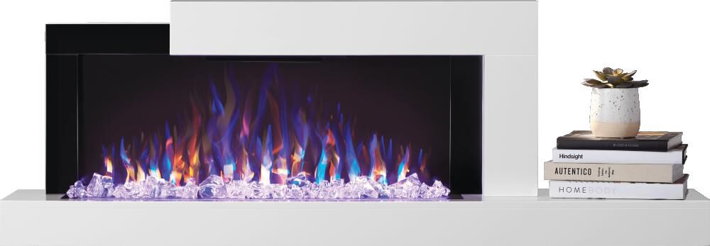 Stylus Wallmount Electric Fireplace with Shelf NEFP32-5019W