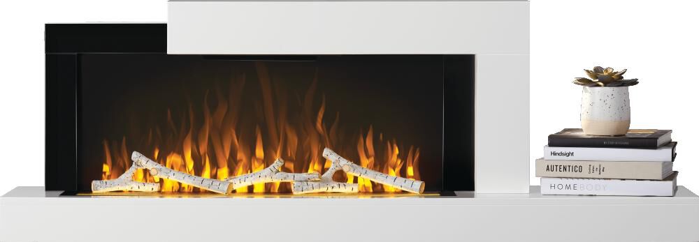 Stylus Wallmount Electric Fireplace with Shelf NEFP32-5019W