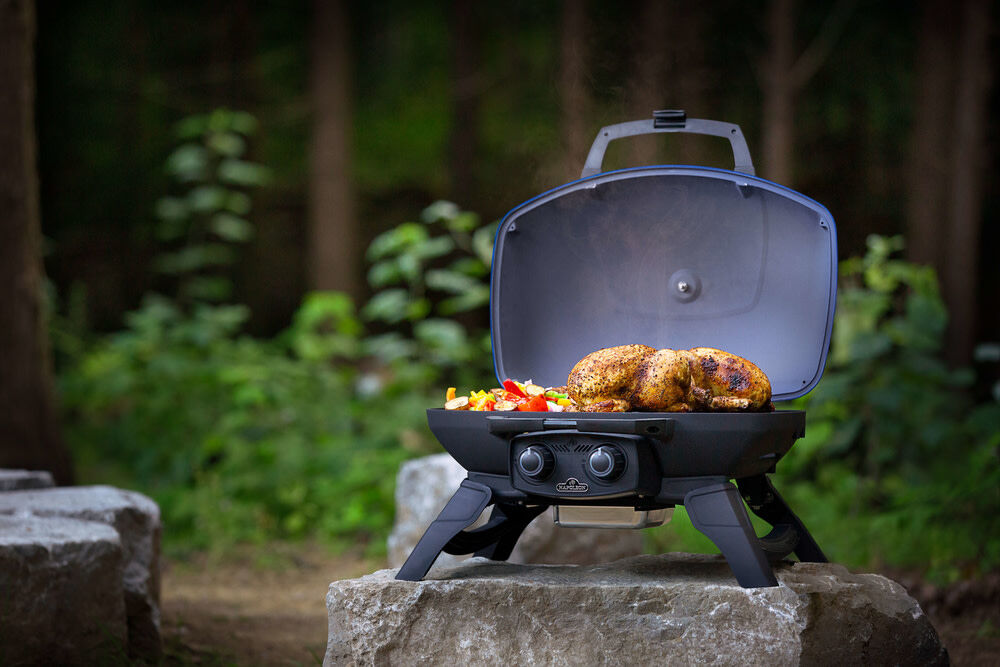 TravelQ 285 Portable Propane Gas Grill Blue TQ285-BL-1