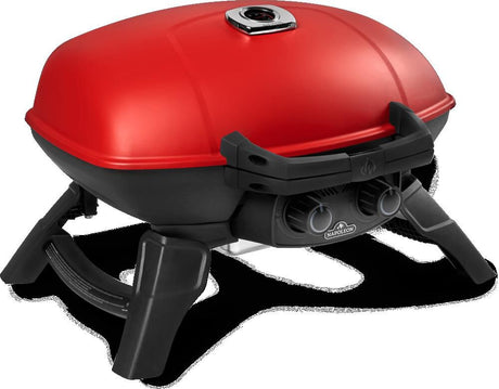 TravelQ 285 Portable Propane Gas Grill with Griddle Red TQ285-RD-1-A