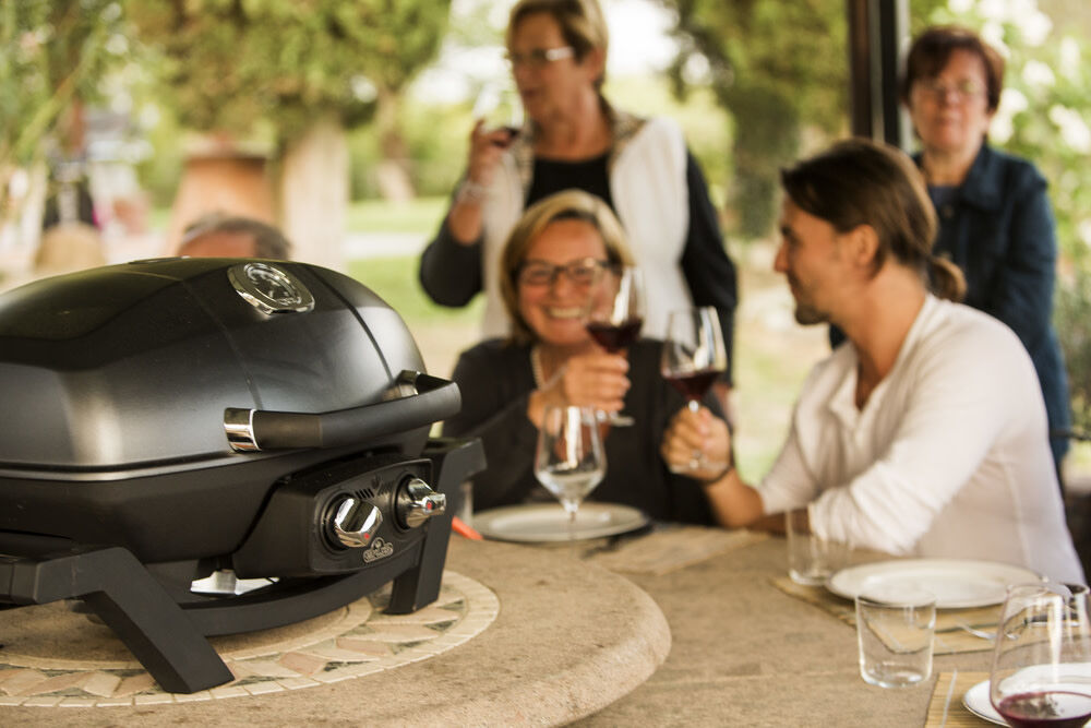 TravelQ PRO285 Portable Natural Gas Grill Black PRO285N-BK